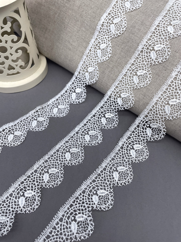 Кружево макраме М247 молочный