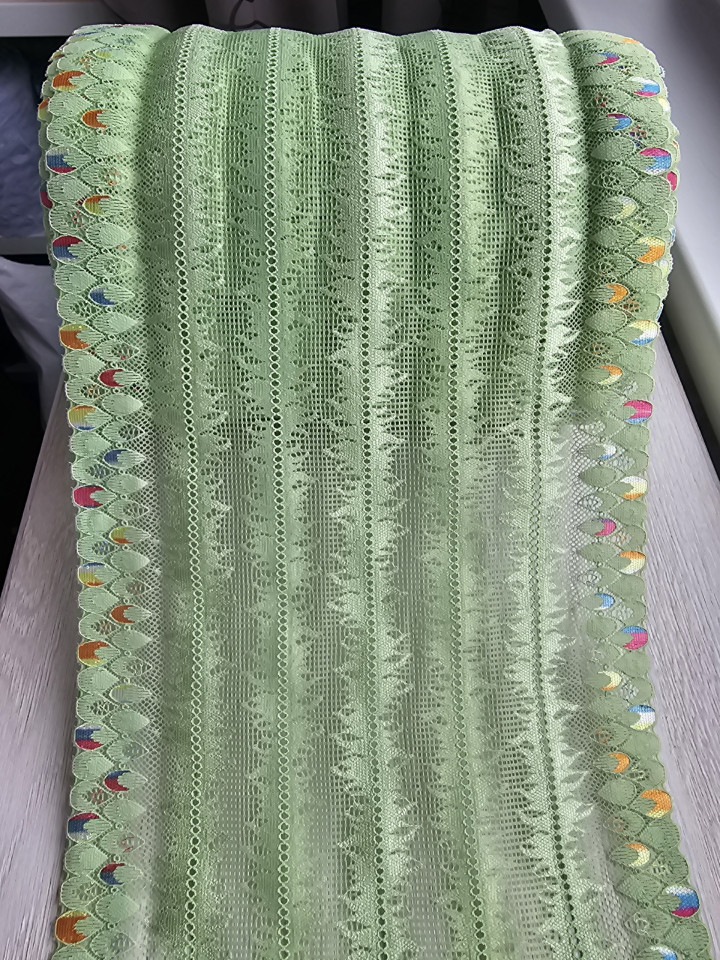 Эластичное кружево 5 цвет светло-зелёный