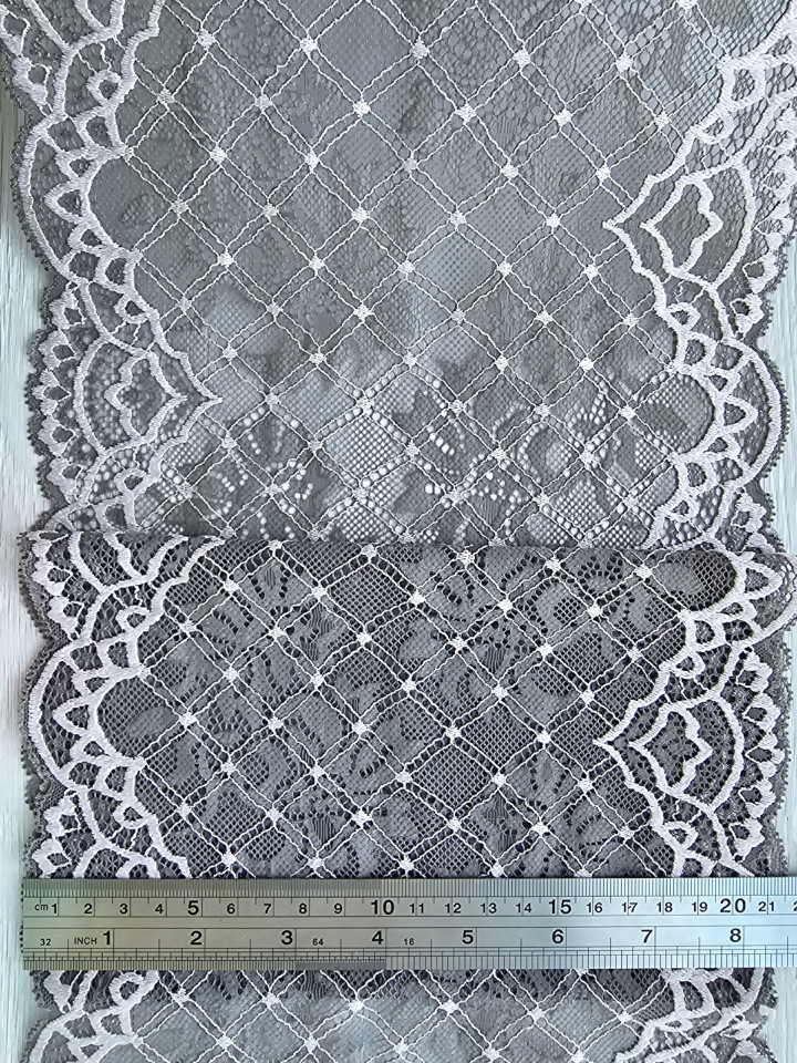 Эластичное кружево э542п цвет теплый серый