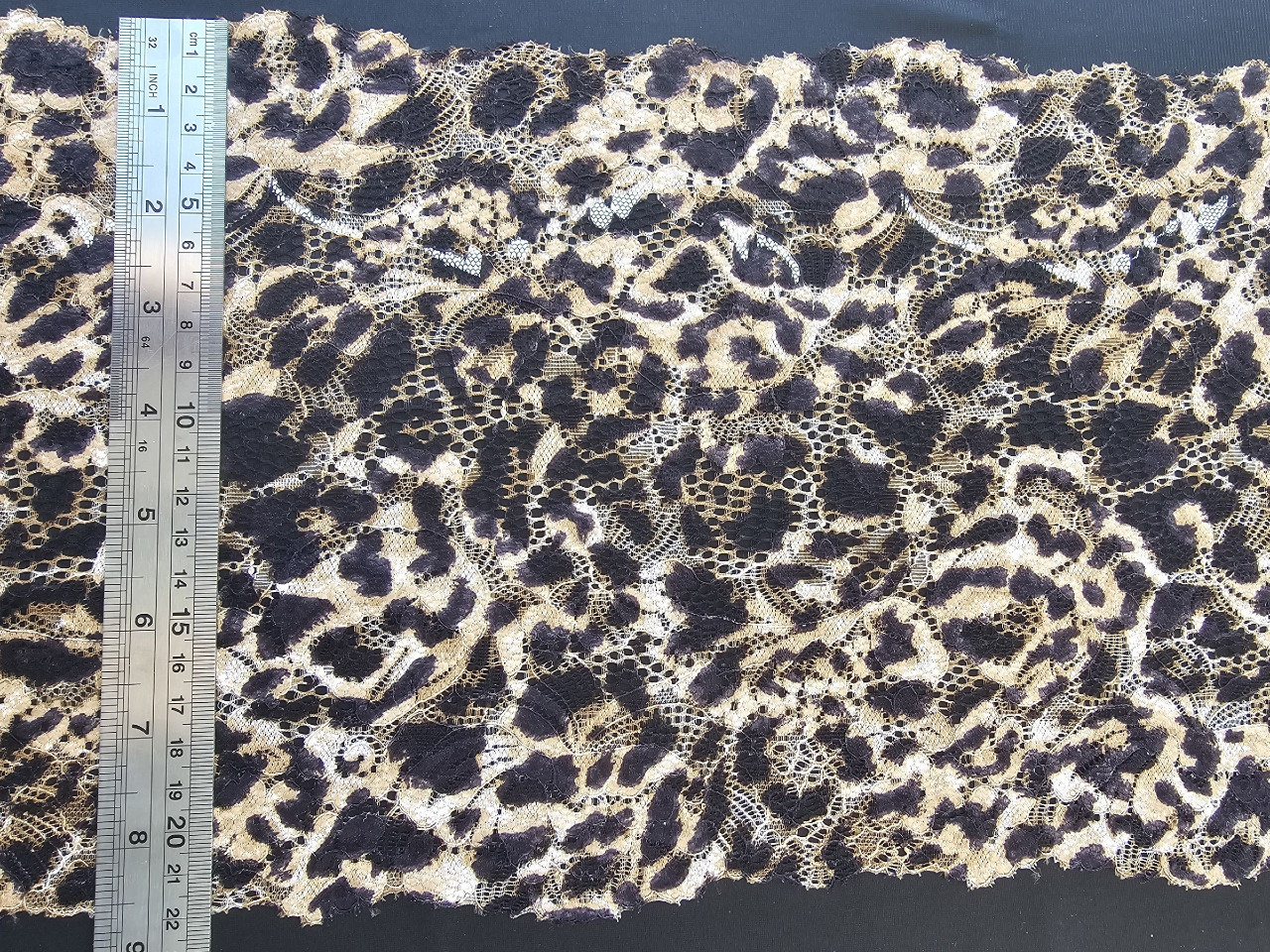 Уценка Эластичное кружево 693п леопард