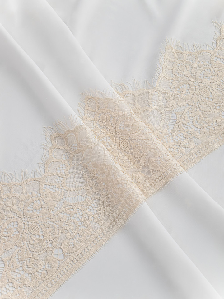 Кружево с ресничками Р387 (цена за купон 270см*11см)