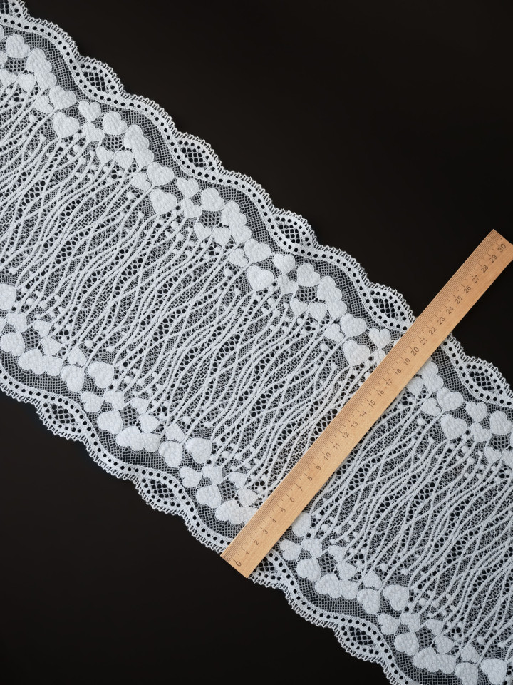 Эластичное кружево Э615п цвет светло-голубой