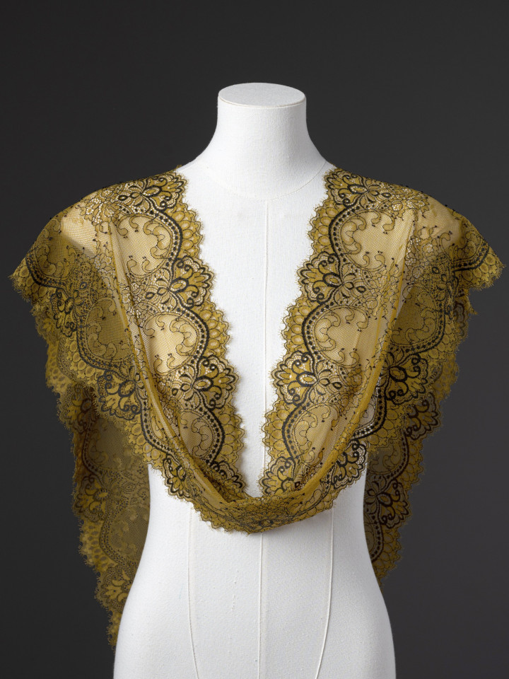 Эластичное кружево Э580_1п цвет хаки