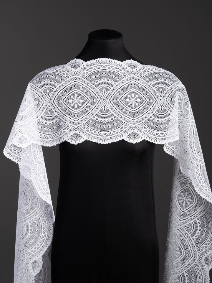 Эластичное кружево э728п молочный