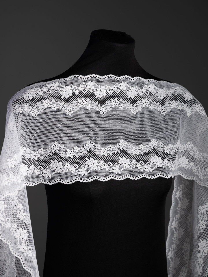 Эластичное кружево Э729п цвет молочный