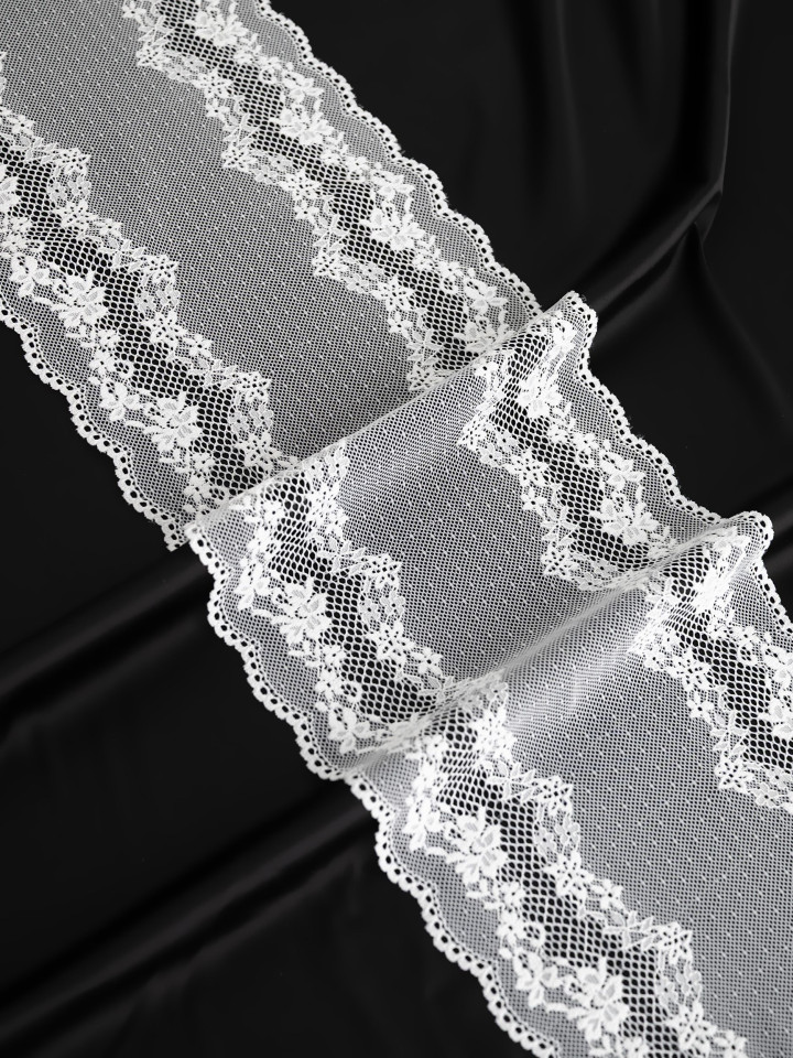 Эластичное кружево Э729п цвет молочный