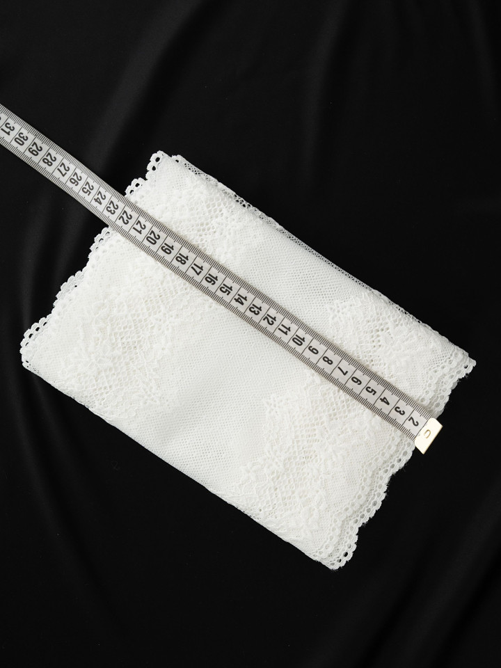 Эластичное кружево Э729п цвет молочный