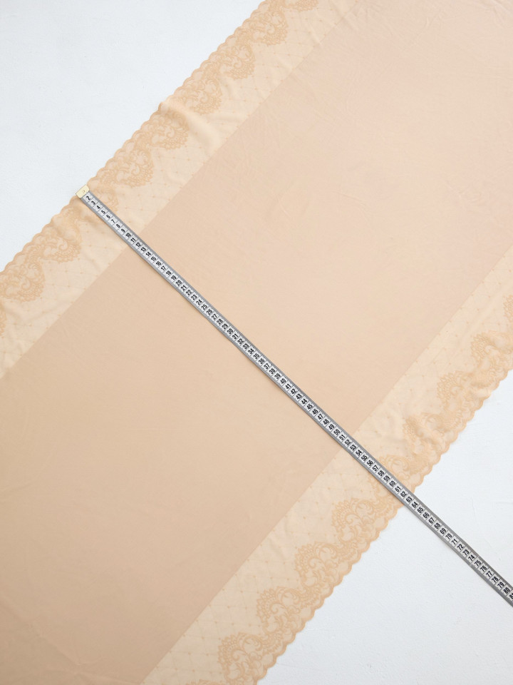 Микрофибра утяжка с кружевом Э726п плотная, тяжёлая, упругая