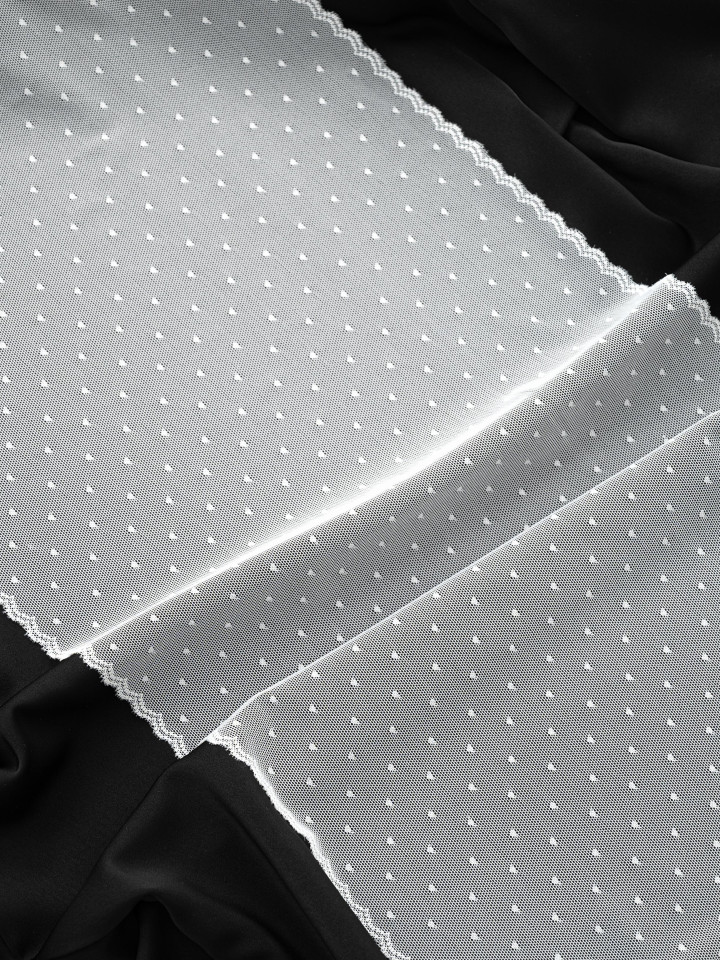 Эластичное кружево 712п молочный