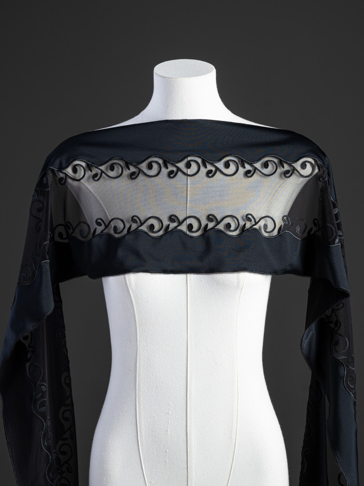 Эластичное кружево 705п чёрный