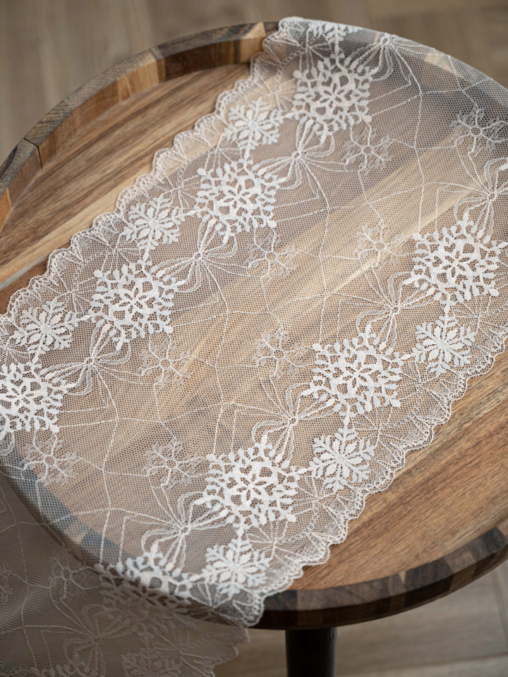 Эластичное кружево Э706п цвет бежевый