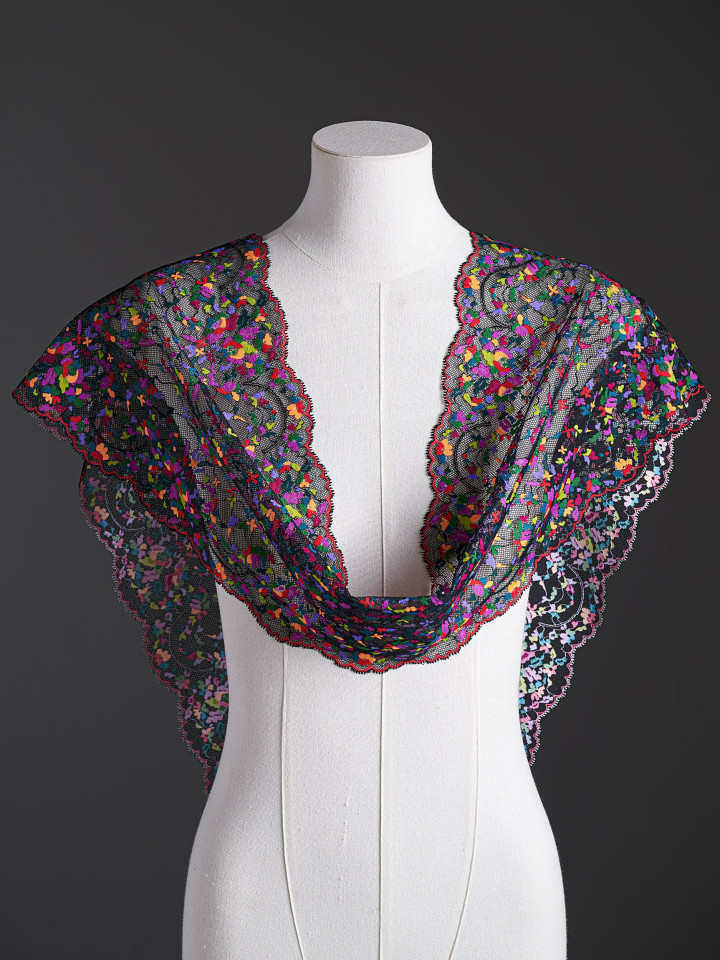 Эластичное кружево э734п микс