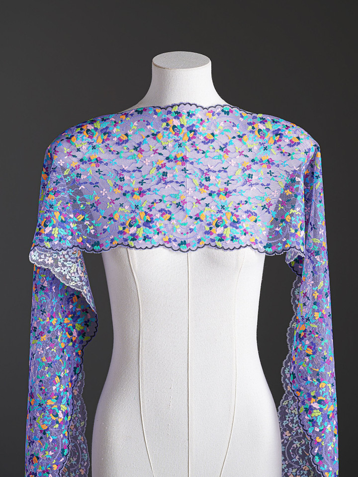 Эластичное кружево э735п микс