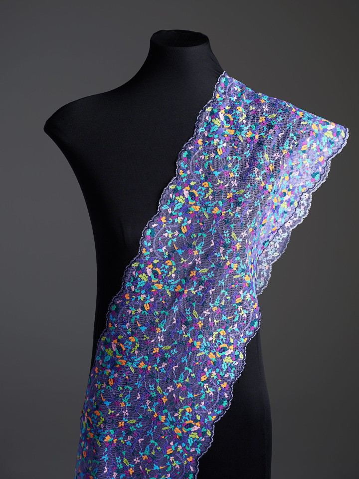 Эластичное кружево э735п микс