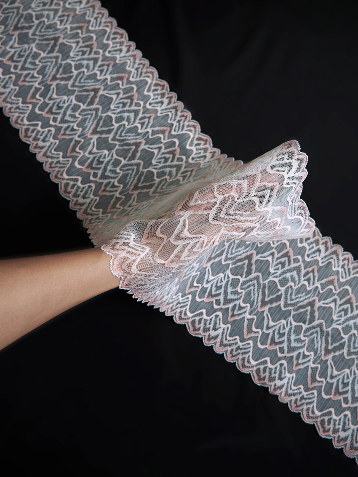 Эластичное кружево э738п микс