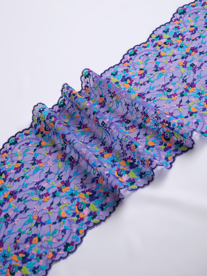 Эластичное кружево э735п микс