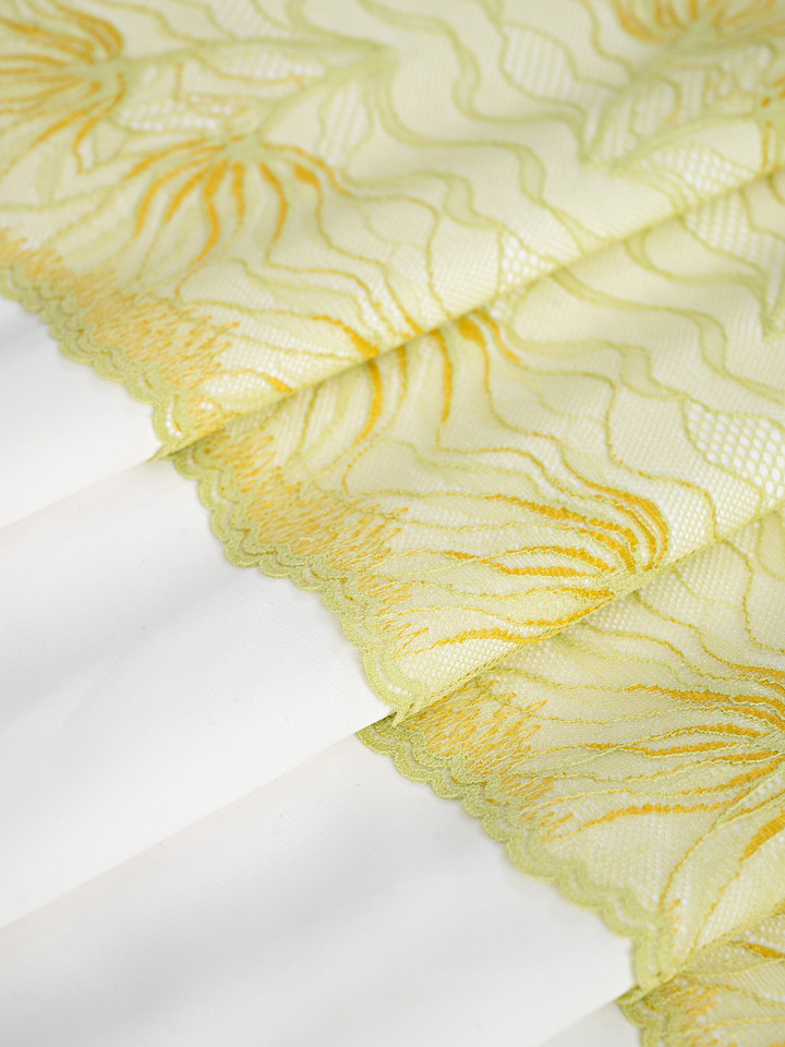 Эластичное кружево э489п цвет салатовый