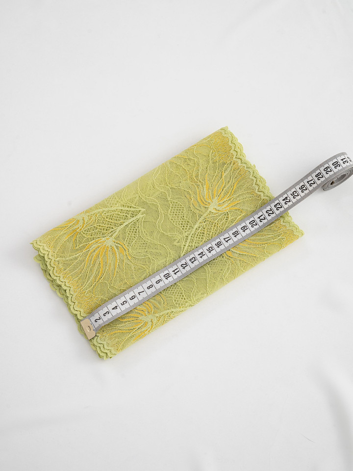 Эластичное кружево э489п цвет салатовый