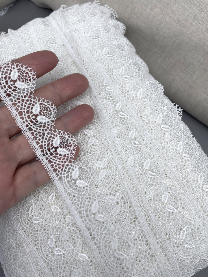 Кружево макраме М247 молочный