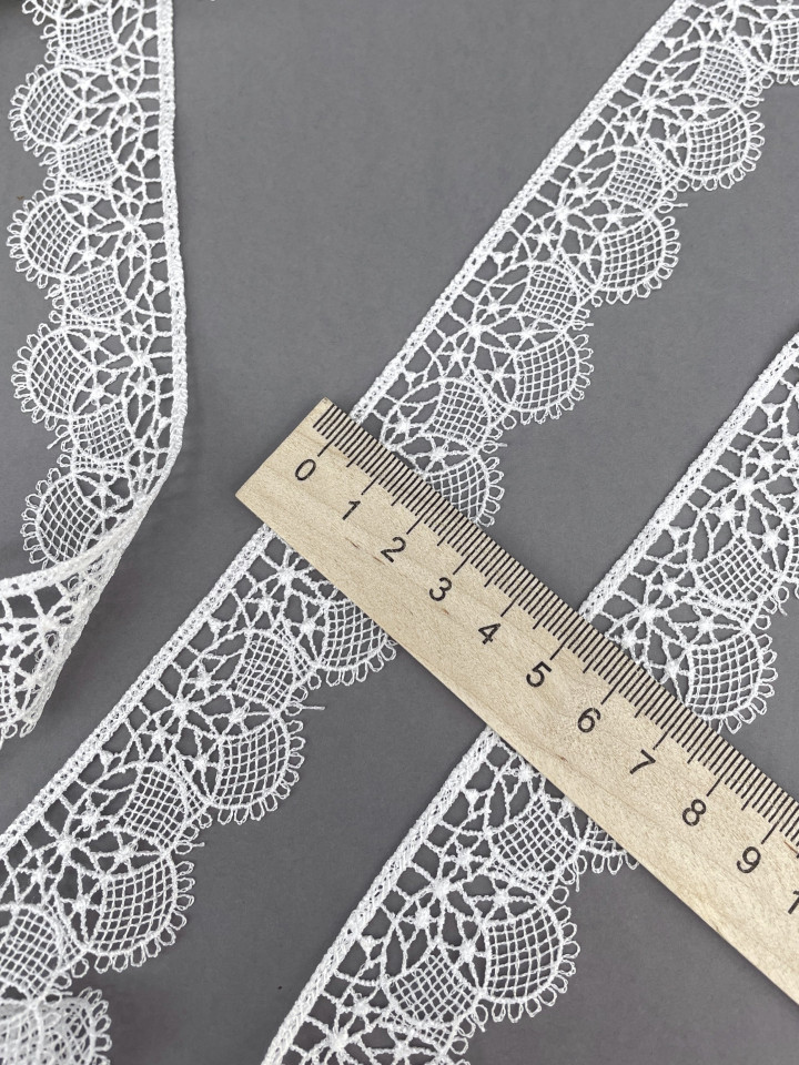 Кружево макраме М252 молочный