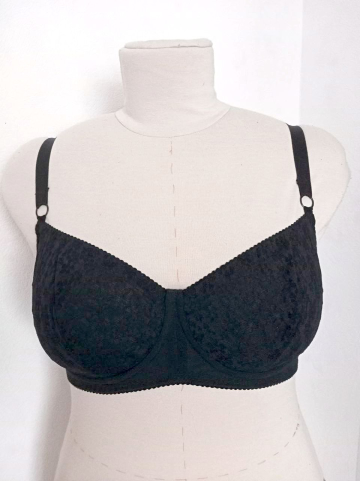 Эластичное кружево Э588п цвет чёрный