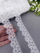 Кружево макраме М246 молочный Кружево макраме М246 молочный