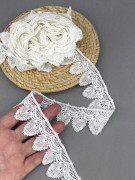 Кружево макраме М249 молочный Кружево макраме М249 молочный