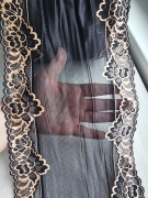 Эластичное кружево э410п цвет чёрный