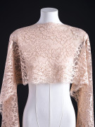 Эластичное кружево 684п бежевый, люрекс Эластичное кружево 684п бежевый, люрекс