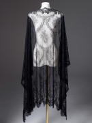 Кружево с ресничками шантильи Р416 (цена за купон 100см*100см) чёрный Кружево с ресничками шантильи Р416 (цена за купон 100см*100см) чёрный