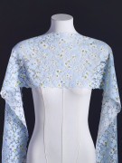 Эластичное кружево э721п цвет голубой