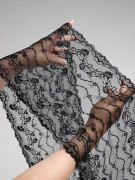 Эластичное кружево Э700п цвет чёрный