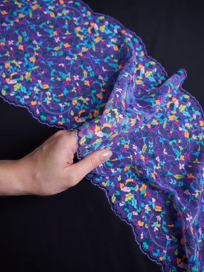 Эластичное кружево э735п микс