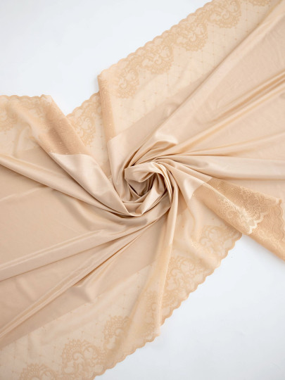 Микрофибра утяжка с кружевом Э726п плотная, тяжёлая, упругая