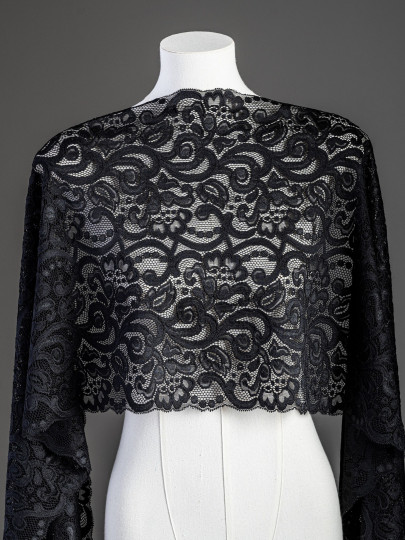 Эластичное кружево э701п цвет чёрный