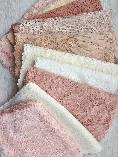 Эластичные кружева 30м (10 отрезов пo 3м)