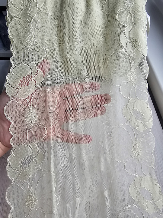 Эластичное кружево 11 цвет бледно-фисташковый