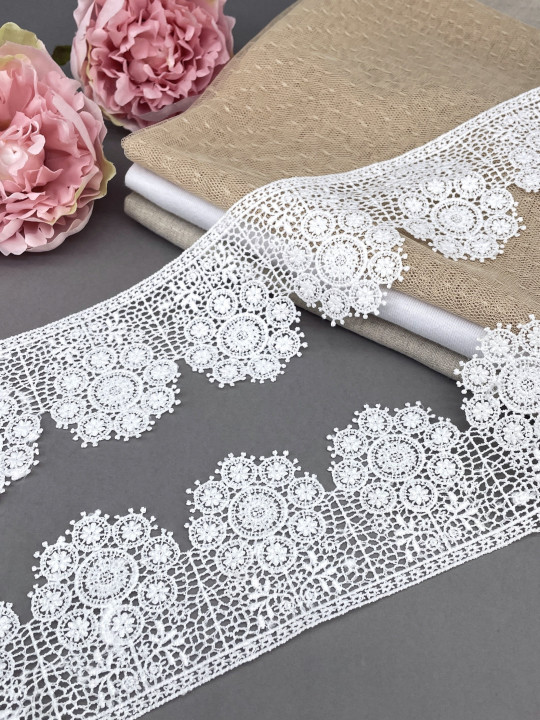 Кружево макраме М250 молочный