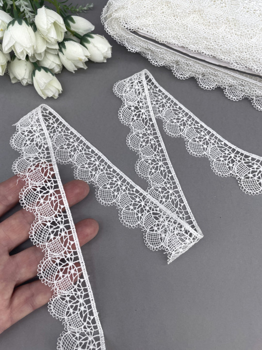 Кружево макраме М252 молочный