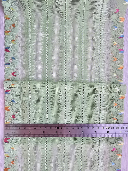 Эластичное кружево э549п цвет светло-зелёный