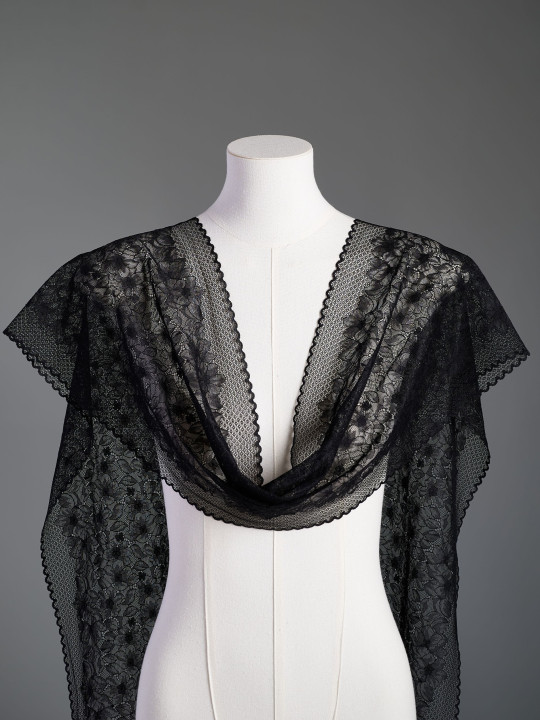 Эластичное кружево Э755п цвет чёрный