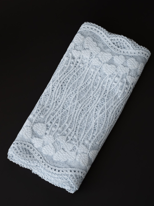 Эластичное кружево Э615п цвет светло-голубой