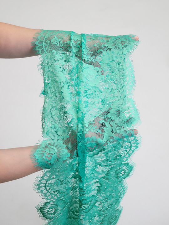 Кружево с ресничками Р417 (цена за купон 290см*31см)