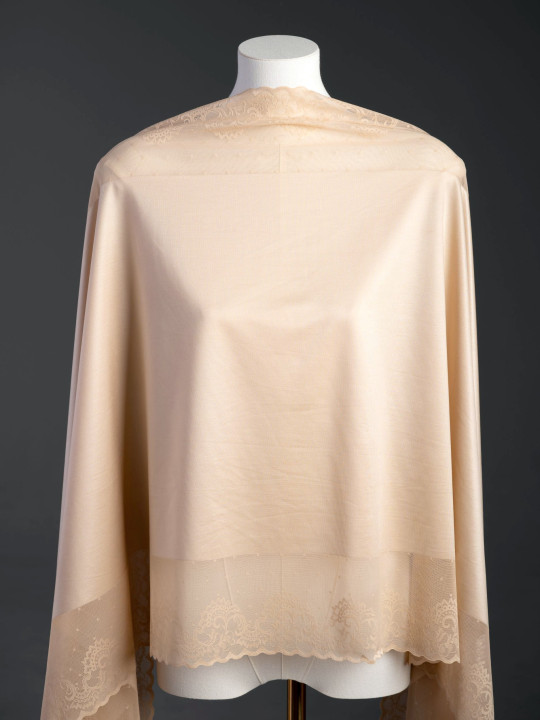 Микрофибра утяжка с кружевом Э726п плотная, тяжёлая, упругая