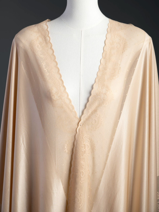 Микрофибра утяжка с кружевом Э726п плотная, тяжёлая, упругая