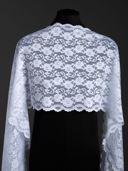 Эластичное кружево э727п цвет белый