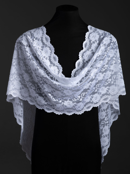 Эластичное кружево э727п цвет белый