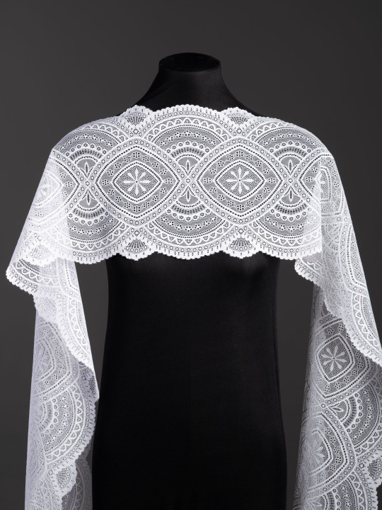 Эластичное кружево э728п молочный