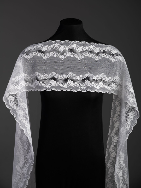 Эластичное кружево Э729п цвет молочный