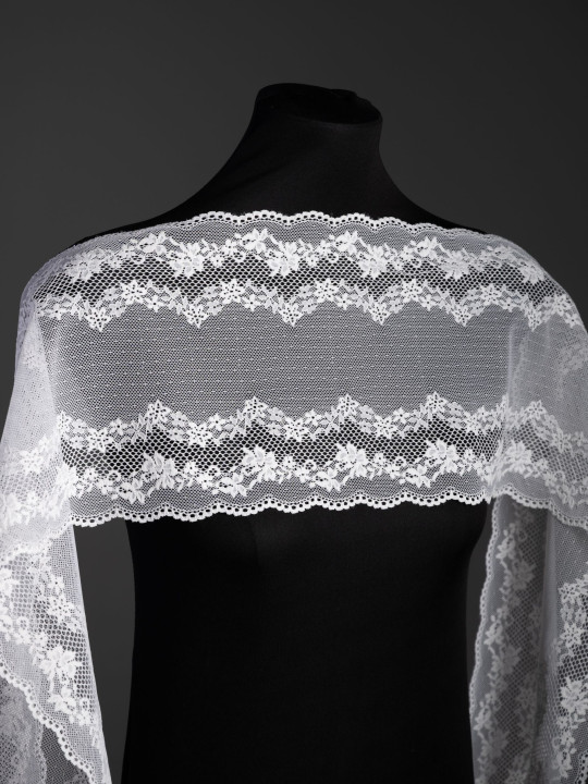 Эластичное кружево Э729п цвет молочный